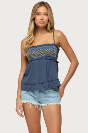 Kelsy Smocked Tank Top