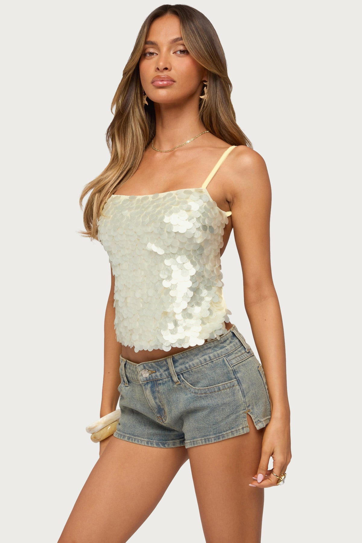 Macy Backless Sequin Top - Image 2