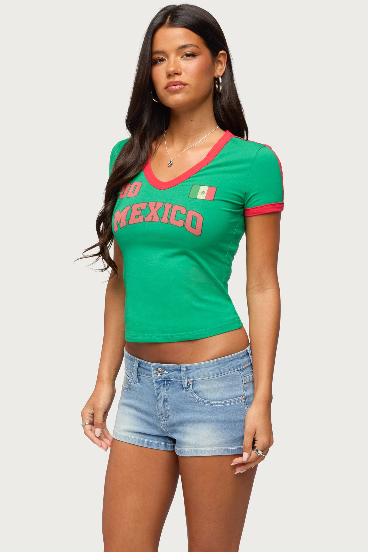 Mexico 08 V Neck T Shirt - Image 4