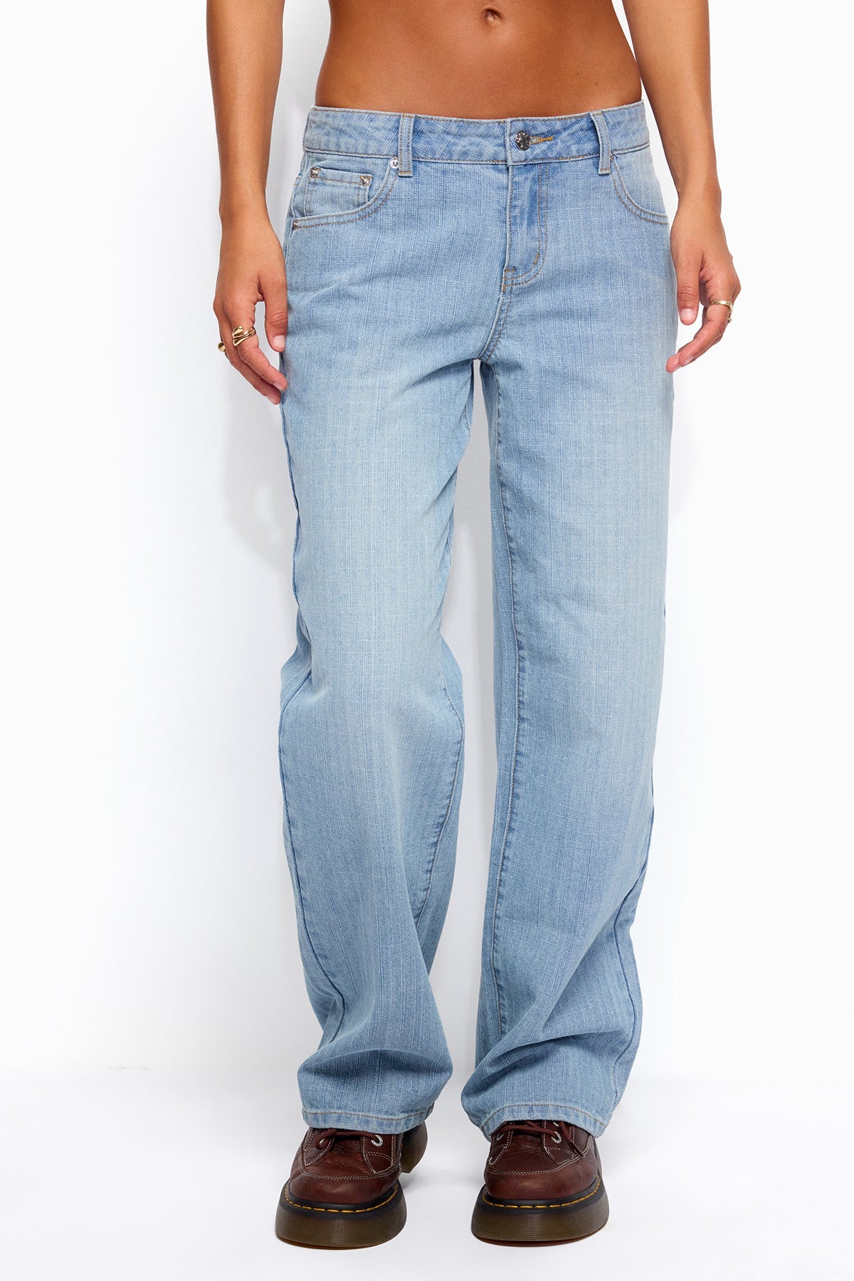 Cresida Low Rise Straight Leg Jeans - Image 3