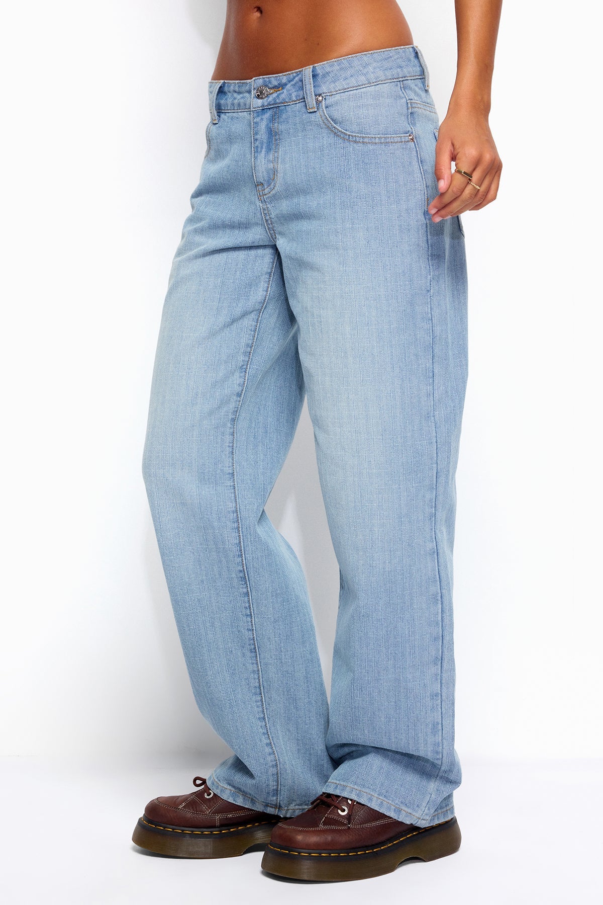Cresida Low Rise Straight Leg Jeans - Image 4