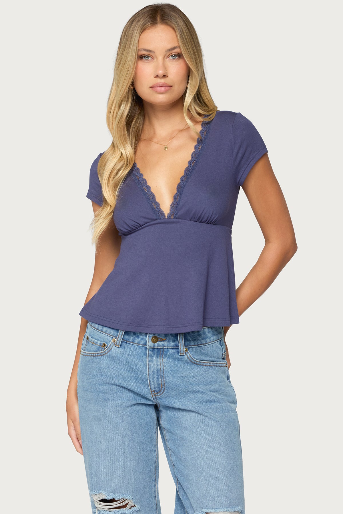 Palermo Lacey Babydoll Top