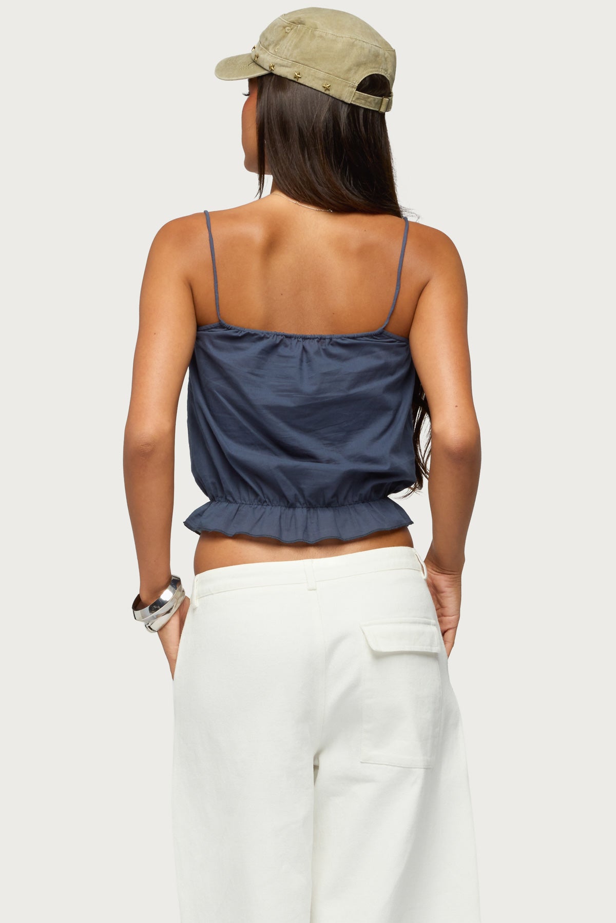 Tohar Keyhole Tie Front Top - Image 5