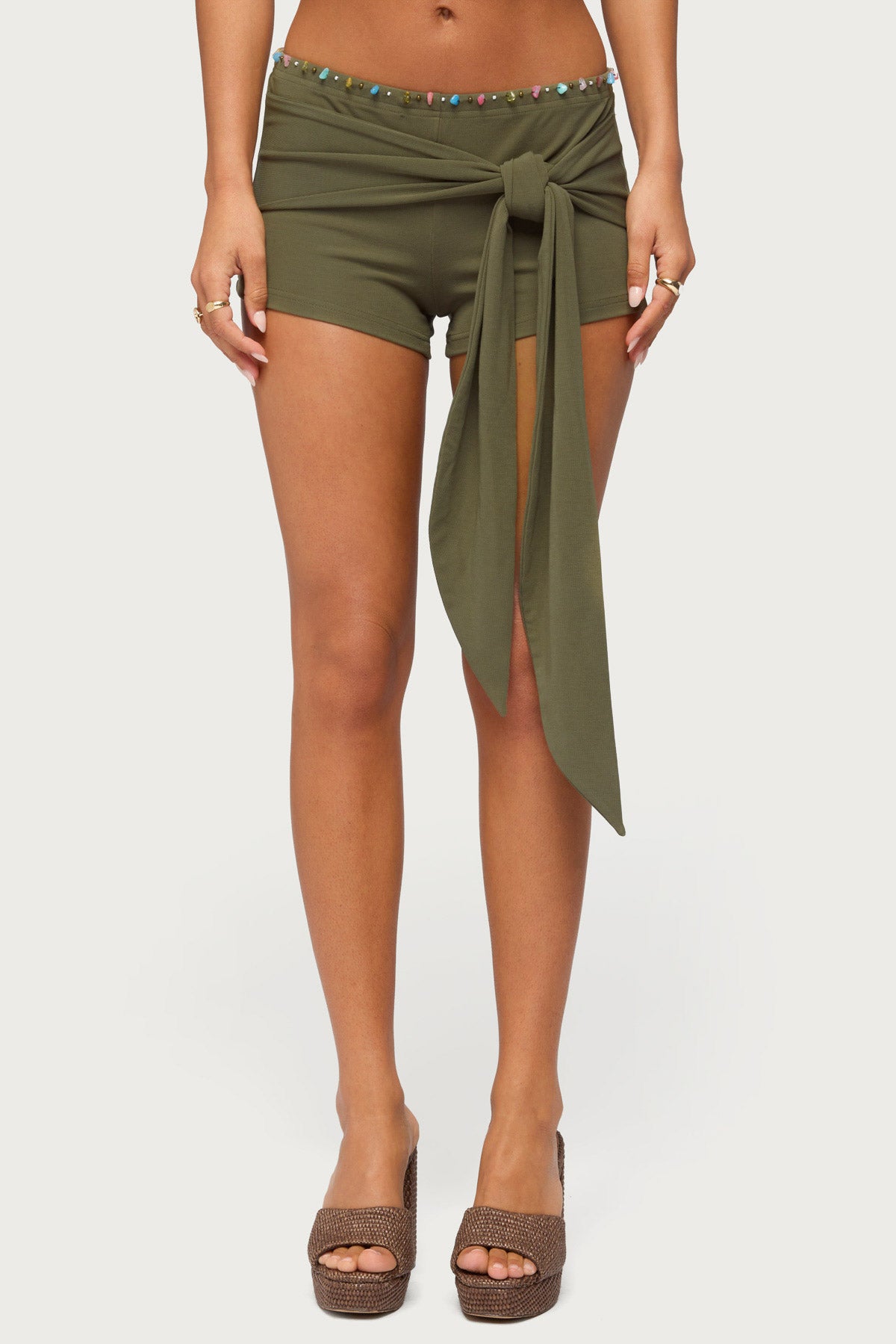 Monroah Bead Low Rise Shorts - Image 2