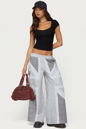 London Rush Wide Leg Sweatpants