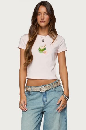 Coconut Beaded T Shirt