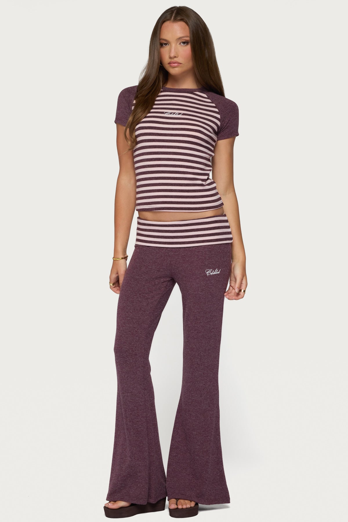 Stay Edikted Stripey Raglan T Shirt - Image 6