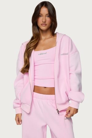 Edikted Diva Zip Up Hoodie