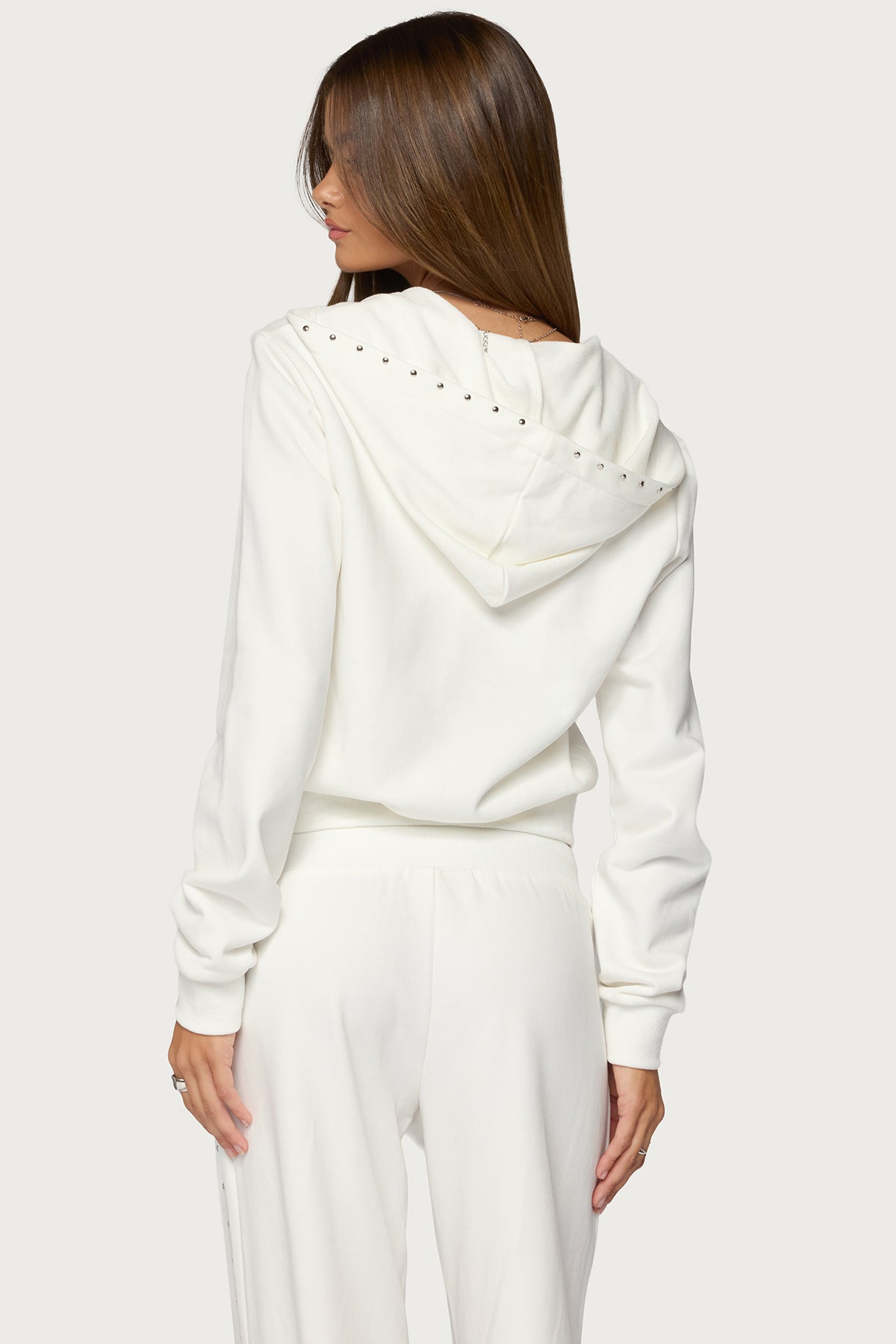 Enid Studded Zip Up Hoodie - Image 5