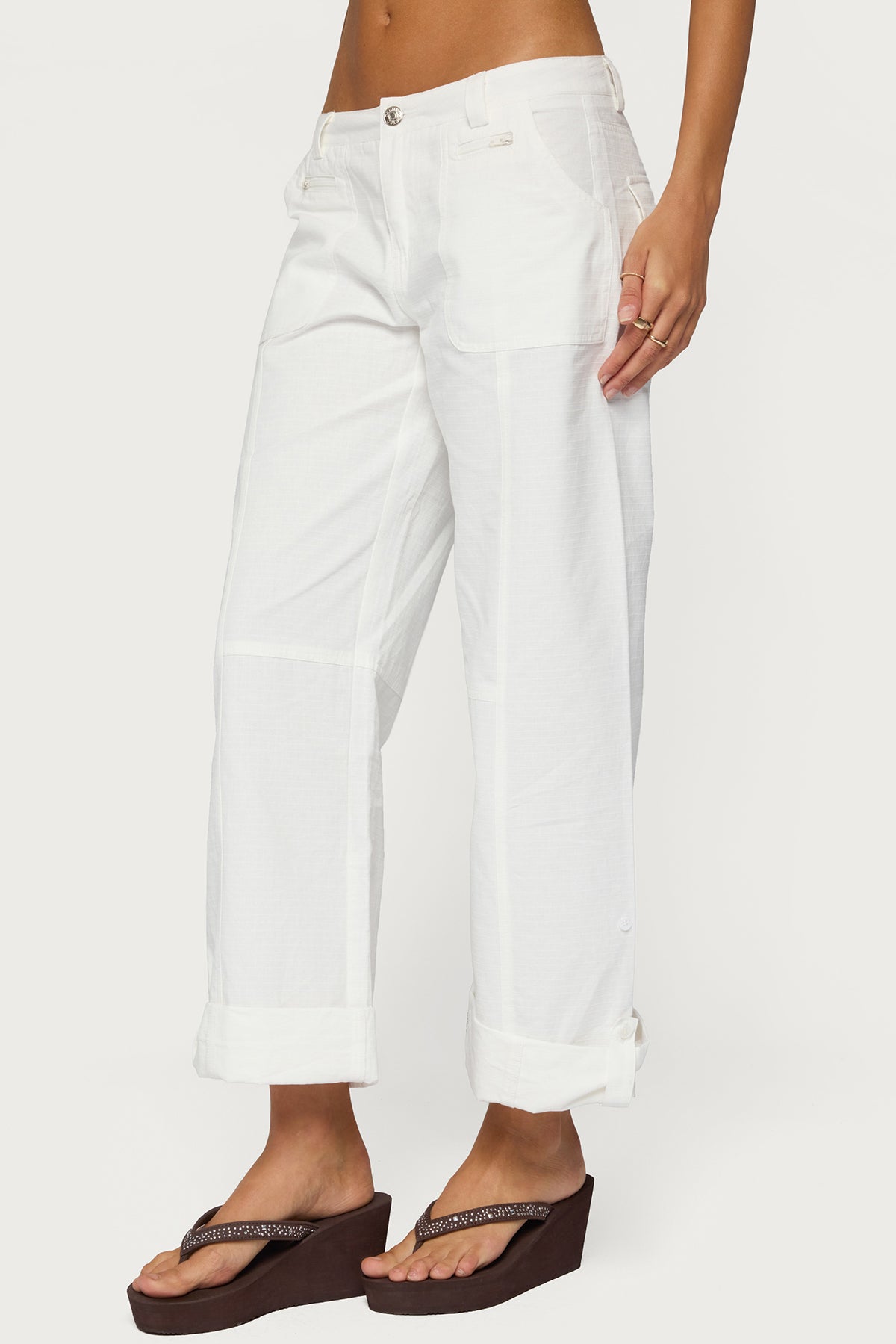 Odettia Sheer Cotton Pants - Image 4