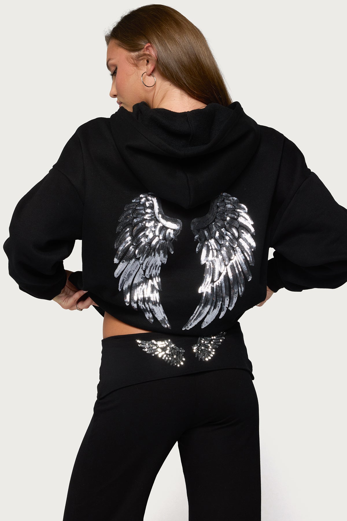 Angel Energy Sequin Hoodie