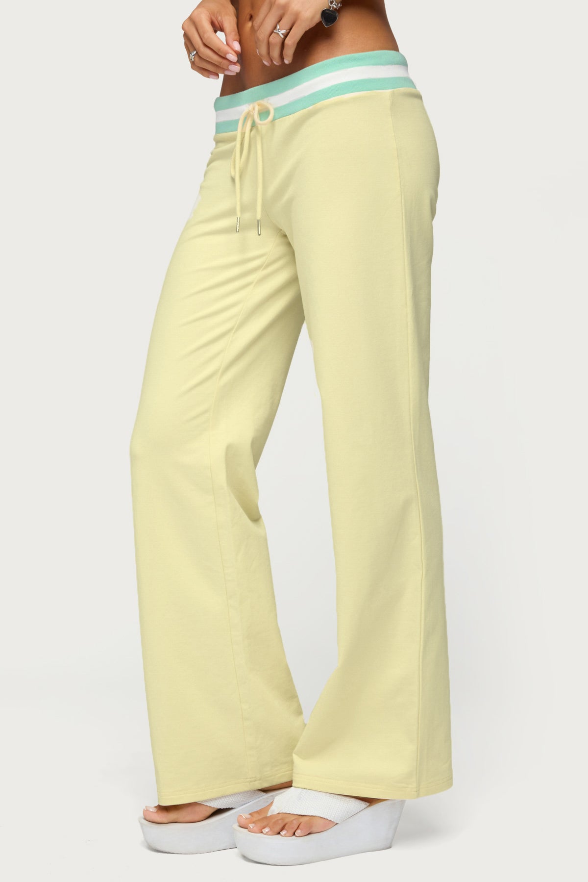 Clioh Contrast Waist Sweatpants - Image 3