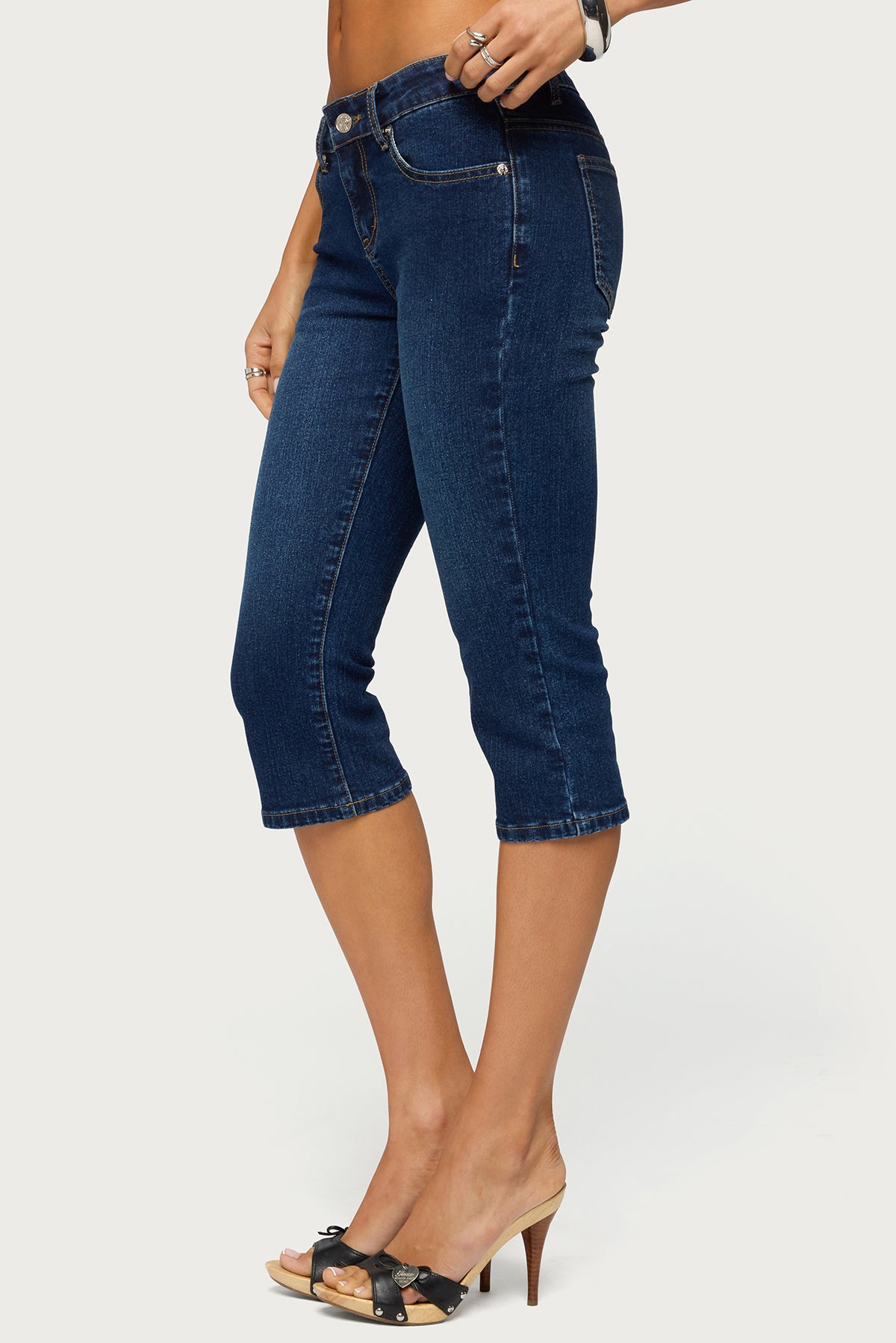 Fifer Low Rise Capri Jeans - Image 3