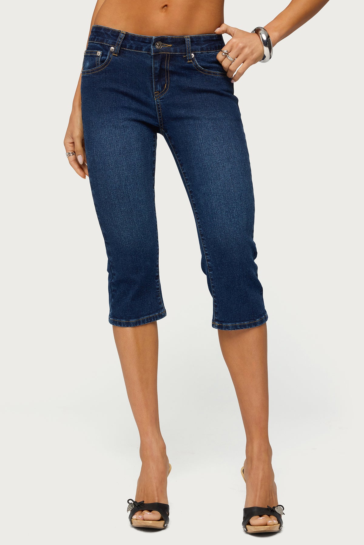 Fifer Low Rise Capri Jeans - Image 2
