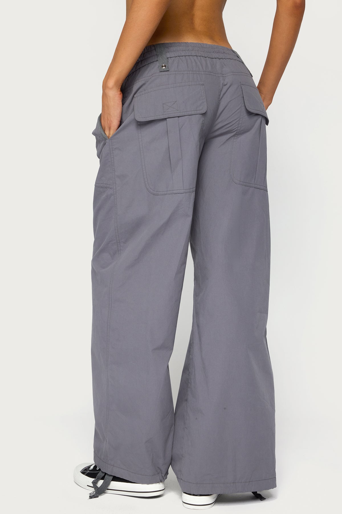Kathleen Oversized Cotton Cargo Pants - Image 4