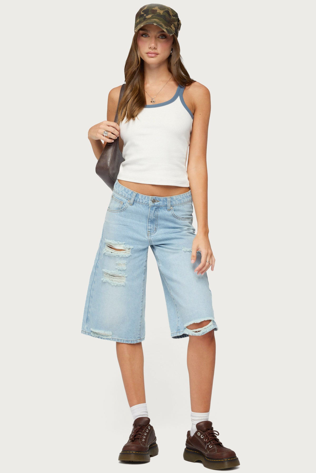 Eida Contrast Ribbed Tank Top - Image 3
