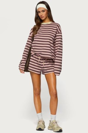 Blanchy Striped Shorts
